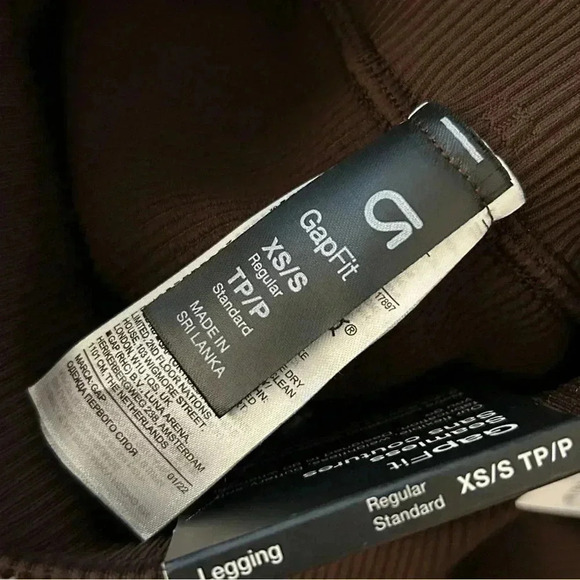 ❤️ Gap fit seamless brown leggings XS/S NWT - Picture 4 of 9